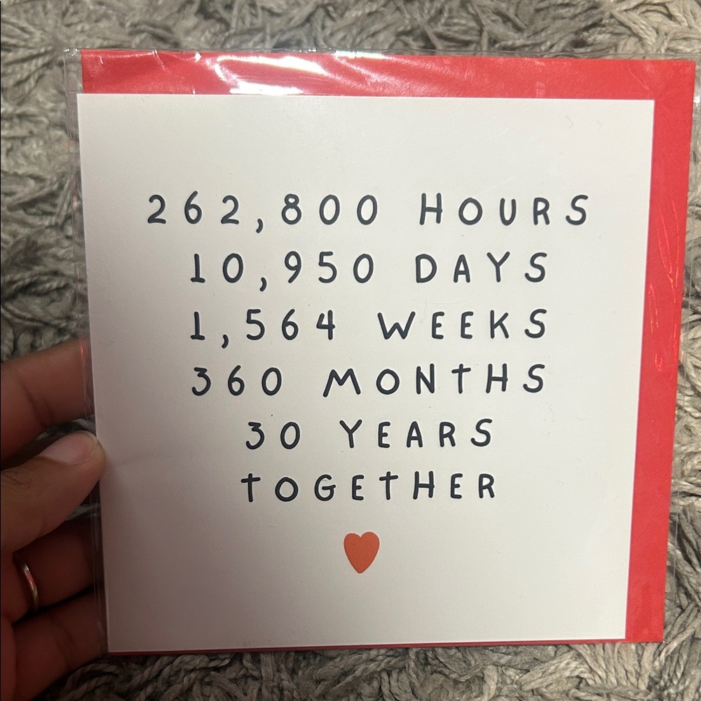 30 Anniversary Card